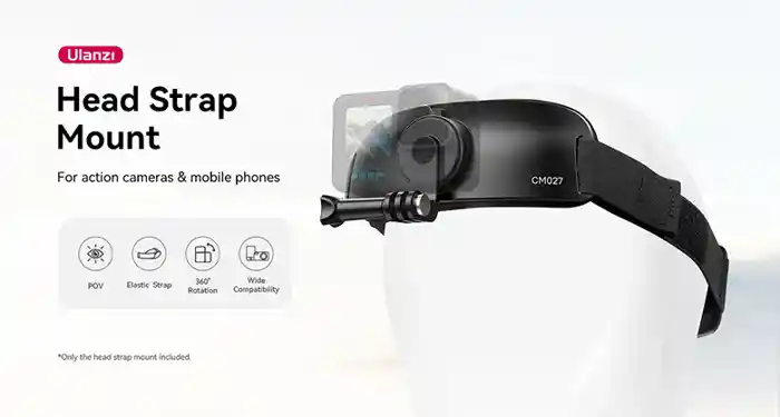 Ulanzi CM027 Go-Quick II Head Strap for GoPro DJI Action Camera and Phones